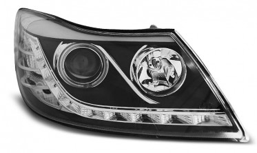 Оптика тюнинговая передняя SKODA OCTAVIA 2 2009-2012 фото