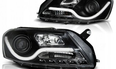 Тюнинговые фары передние VW Passat B7 с LED габаритами фото