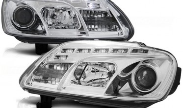 Фары передние с диодной строкой VOLKSWAGEN TOURAN дорестайл, CADDY фото