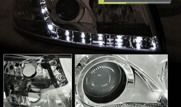 Фары передние Sonar AUDI A4 B6 00-04 Daylight chrome фото
