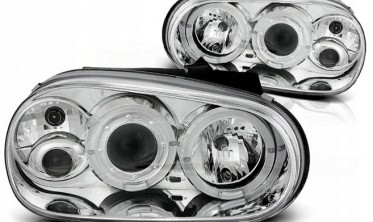 Тюнинг фары передние VOLKSWAGEN GOLF IV 4 angel eyes фото