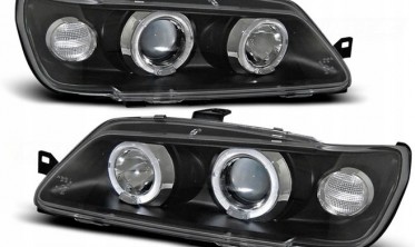 Лінзовані фари передні PEUGEOT 306 з кільцями фото