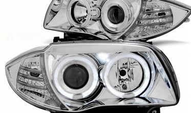 Передні тюнінгові фари з кільцями BMW E87, E81, E82, E88 фото