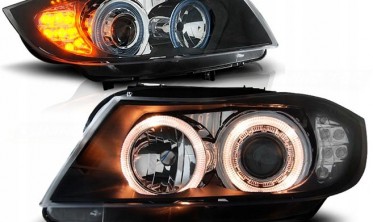Передні фари BMW 3 седан E90, універсал E91 дорестайл з діодними поворотами фото