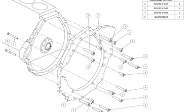 Gearbox adapter plate (перехідна плита) Mercedes OM 605, 606 - Nissan Patrol Y61 ZD30 механіка фото