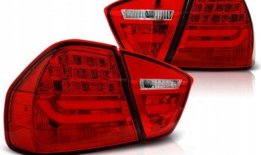 Задние тюнинг фонари LED BAR BMW 3 E90 красные фото