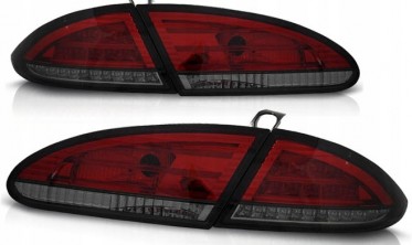 Светодиодные фонари задние Seat Leon 2 дорестайл red smoke фото