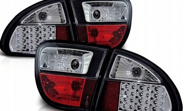 Чорні діодні ліхтарі задні Seat Leon MK1 фото