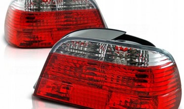 Тюнинговые задние фонари BMW E38 с белыми поворотами фото