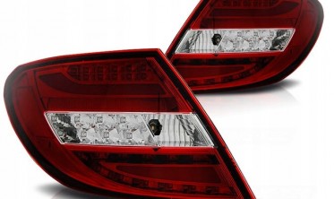 Новые диодные фонари задние MERCEDES W204 седан фото
