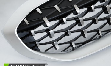 Срібні грати (ніздрі) BMW G20, G21 Diamond стиль фото