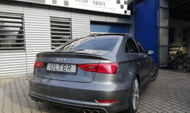 Глушитель Ulter из нержавейки на две стороны Audi A3 8V Sedan фото
