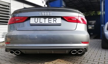 Глушитель Ulter из нержавейки на две стороны Audi A3 8V Sedan фото
