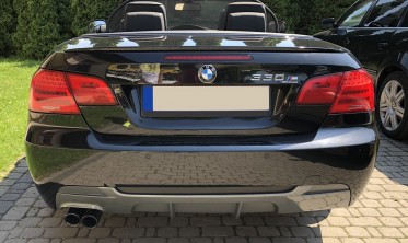 Дифузор заднього бампера BMW E92/E93 на одну трубу фото
