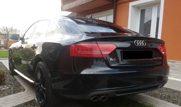 Задний диффузор Audi A5 Sportback в стиле S-line с одним вырезом фото