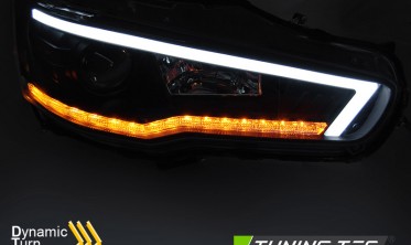 Тюнинговые фары передние MITSUBISHI LANCER 10 с динамическими поворотами фото