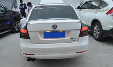 Задні ліхтарі Skoda Octavia 2 A5 тоновані седан LED BAR фото