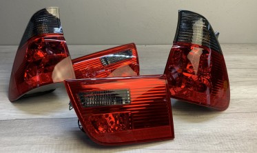 Тюнінгові задні ліхтарі BMW X5 E53 red/smoke фото