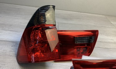 Тюнинговые задние фонари BMW X5 E53 red/smoke фото