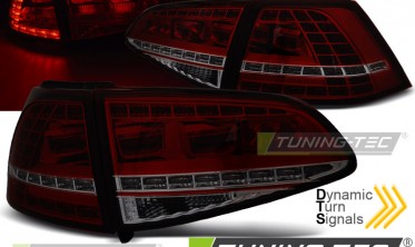 Задние фонари с динамическими led поворотами VW Golf 7  фото