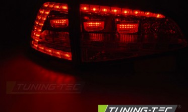 Чорні задні ліхтарі VW Golf 7 з динамічними діодними поворотами фото