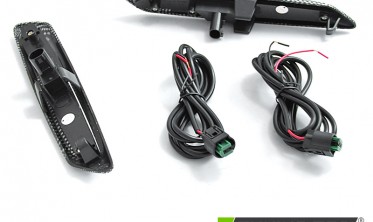 Тонированные Led повторители поворотов BMW 5 F10, F11 карбон фото