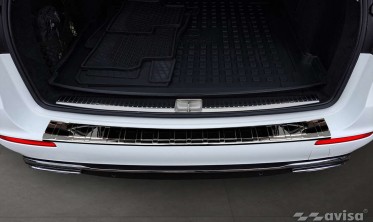Черная защитная накладка на задний бампер Mercedes E W213 Kombi фото