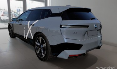 Защитная накладка на задний бампер BMW iX i20 фото