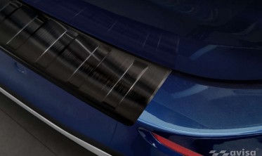 Черная листва для защиты заднего бампера Mercedes C T-Model AMG S206 фото
