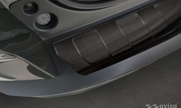 Черная листва (накладка) на задний бампер Citroen C5 X фото
