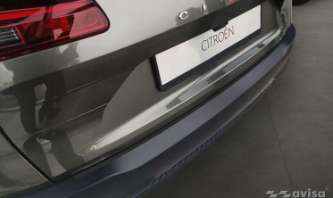 Черная листва (накладка) на задний бампер Citroen C5 X фото