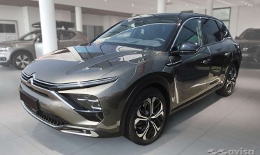 Черная листва (накладка) на задний бампер Citroen C5 X фото