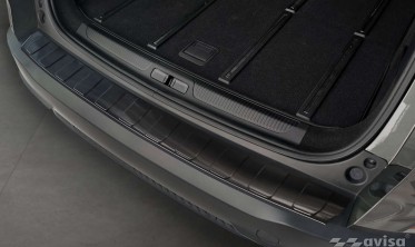 Черная листва (накладка) на задний бампер Citroen C5 X фото