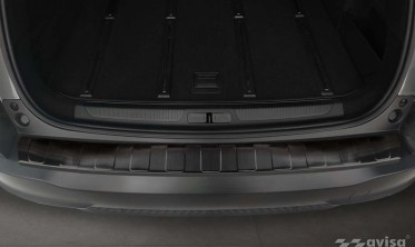 Черная листва (накладка) на задний бампер Citroen C5 X фото