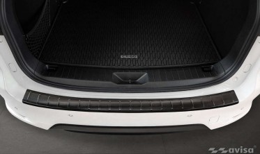 Черная листва для защиты заднего бампера Mazda CX-60 фото