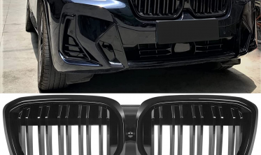 Решетка радиатора (ноздри) BMW iX3 G08 LCI спорт стиль, черная глянцевая фото