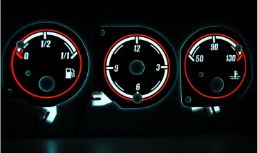 Тюнинговые шкалы приборов Alfa Romeo 156 вариант 1 фото