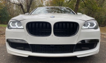 Решетка радиатора BMW F01 двойные ребра, глянец фото