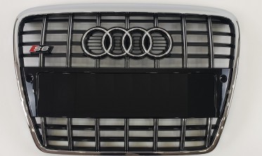 Центральна решітка в стилі S-Line для Audi A6 C6 фото