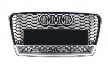 Тюнінгові решітки радіатора для AUDI A7 4G8 стиль RS з написом Quattro фото