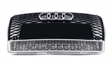 Тюнинговая решетка радиатора для AUDI A7 4G8 стиль RS с надписью Quattro фото