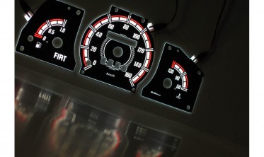 Тюнінгові накладки на шкали приладів Fiat Cinquecento фото