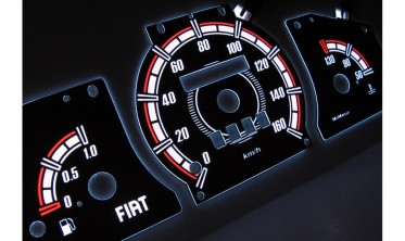 Тюнінгові накладки на шкали приладів Fiat Cinquecento фото