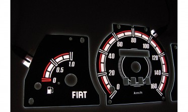 Тюнінгові накладки на шкали приладів Fiat Cinquecento фото