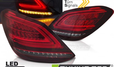 Диодные задние фонари MERCEDES C W205 седан дорестайл в стиле рестайл фото