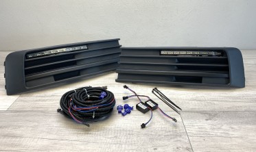 Решітки в бампер з функцією ДХО для VW T6 led DRL фото