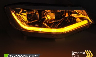 Тюнинговые диодные передние фары VW Caddy фото