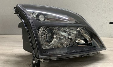 Фари передні Opel Vectra C дорестайл із кільцями чорні фото