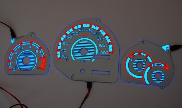 Плазмові накладки на шкали приладів Ford Puma 1997-1999 вар. 2 фото