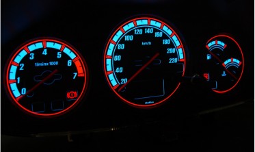 Накладки, що світяться в щиток з цифровим дисплеєм Ford Puma 1997-2002 вар. 2 фото